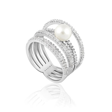 Monroe Layered Pearl Ring