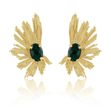 Marielle Earrings Emerald