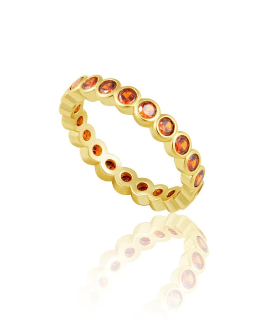 Celeste Eternity Ring - Orange